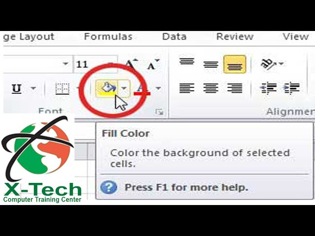 MS Excel 2016/2013/2010/2007 in Bangla - Using Border, Font Color and Fill Color Options