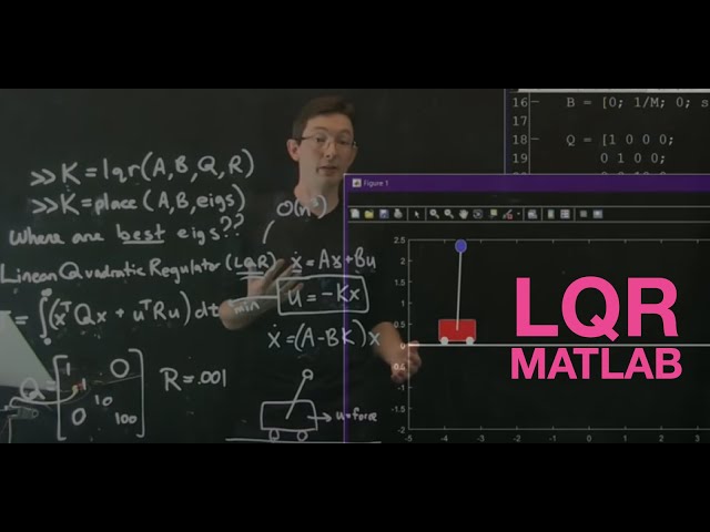 Linear Quadratic Regulator (LQR) Control for the Inverted Pendulum on a Cart [Control Bootcamp]