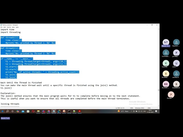 Python session45 multithreading