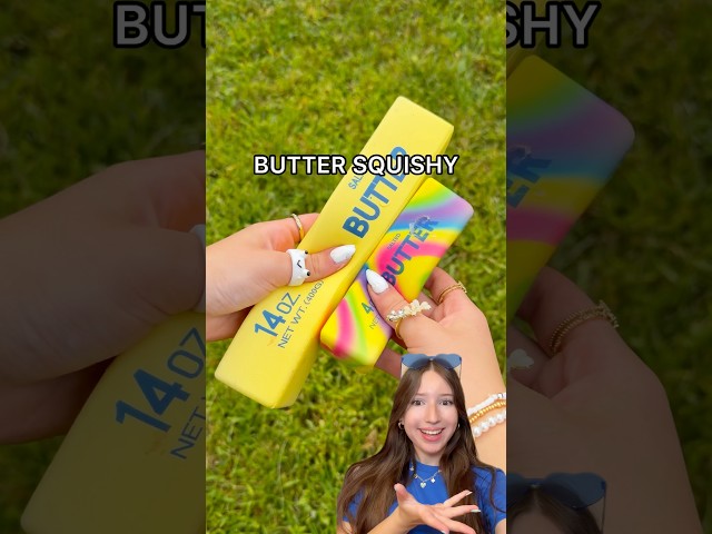 I Made the VIRAL BUTTER SQUISHY AT HOME! 😱😳🫧 *easy diy satisfying squishy*