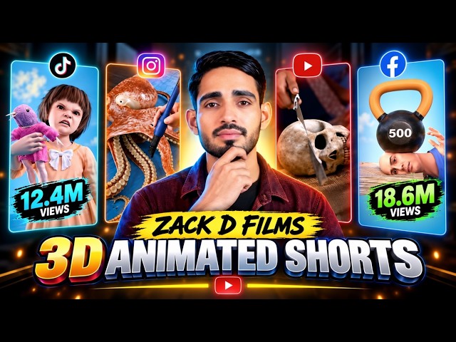 How to Make 3D Animated Shorts Like Zack D. Films in Minutes (FREE AI Workflow)
