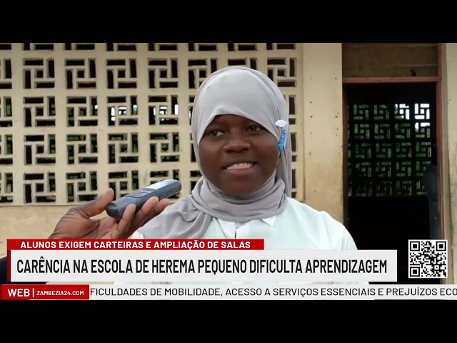 STUDENTS AT HEREMA PEQUENO PRIMARY SCHOOL REQUEST DESKS AND CLASSROOMS| TV Zambézia 24h