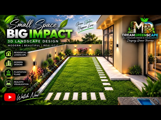 Modern Luxury House Landscape Design | Stunning 3D Landscape Visualization 🌿🏡 | MR DREAMGREENSCAPE