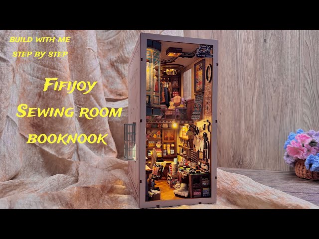 Sewing Room Book Nook | Step-by-Step Miniature Craft   @fifijoy. ​