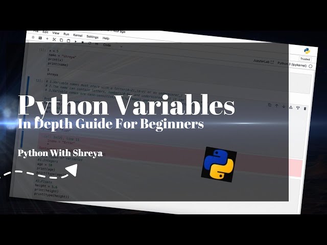"Python Variables Explained: In-Depth Guide for Beginners | Complete Python Tutorial"