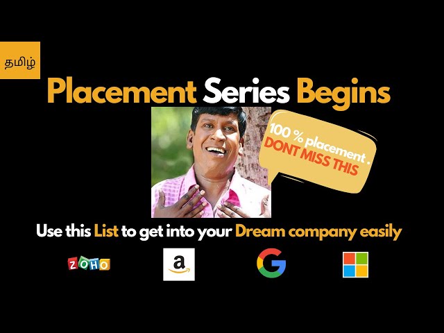 🔥💲  100 % PLACEMENT GUARANTEED - Miss Panna Varutha Paduveenga - Coding Interview Roadmap