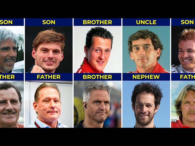 🏁 Every Father, Son & Brother Who Made Formula 1 History