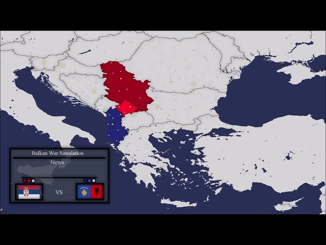 Alternate Balkan War Simulation || Episode 1 || @Worldball_mapping