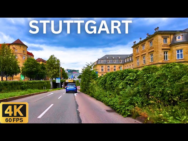 STUTTGART Germany 🇩🇪 | Scenic City Driving Tour in 4K 🚗