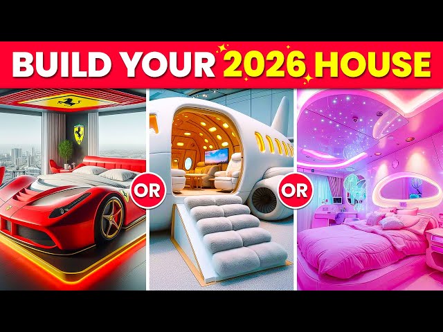 Would You Rather – Build Your 2026 Fancy MILLIONAIRE Mansion 🏰💖🍀💎 Quiz Time