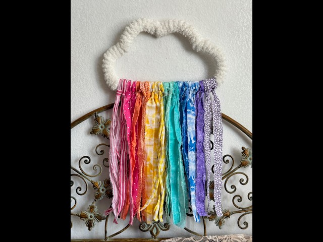 Cardboard Cloud with Rainbow Rag Flag - Everyday - Sept 2026