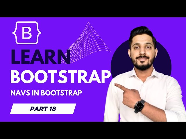 18 - Navs / Pills / Tabs in Bootstrap Tutorial in Urdu / Hindi | Yazdan Haider