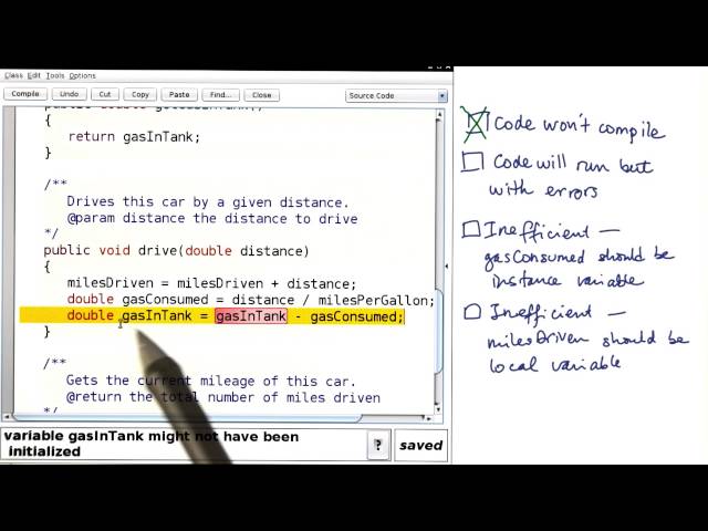 Find the Error - Intro to Java Programming