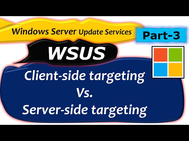 Windows Server Update Services (WSUS)-Part 3 #activedirectory #windows #education #windowsserver