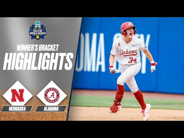 Alabama vs. Nebraska: 2026 Women's College World Series | Extended highlights