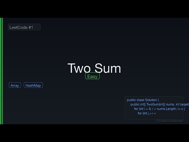Two Sum - LeetCode 1 | Array + HashMap Solution in C# | DSA Explained
