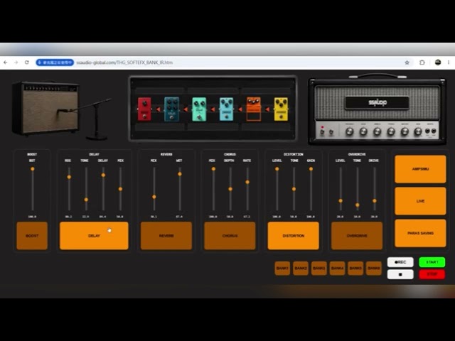Browser-Based Guitar Amp Sim & Multi Effects