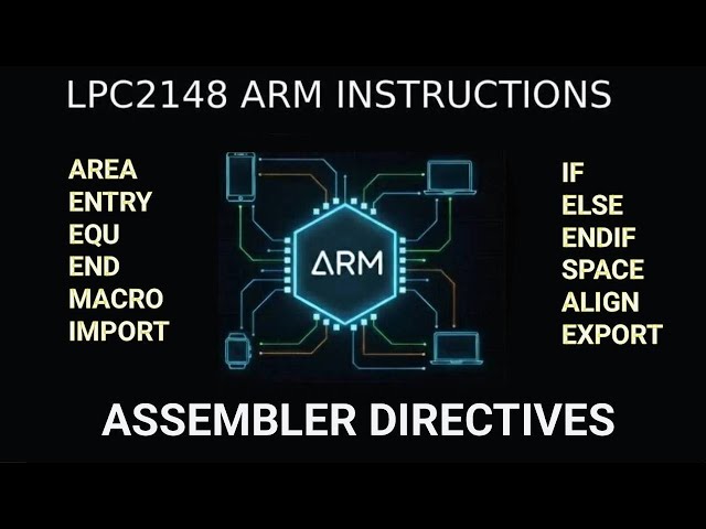 Most Important ARM Assembler Directives Explained in Keil | AREA, ENTRY, END, EQU, MACRO & More