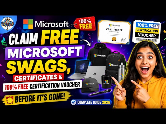Claim FREE Microsoft Swags, Certificates & 100% FREE Certification Voucher | Complete Guide 2026
