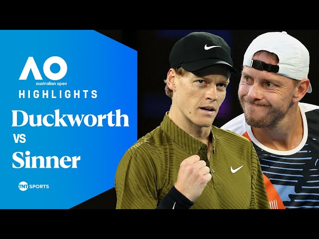 James Duckworth vs Jannik Sinner | Round Two | Australian Open 2026 Extended Highlights 🇦🇺