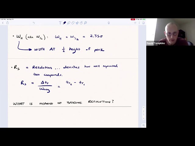 Separations: Gaussian Peaks & Baseline Resolution