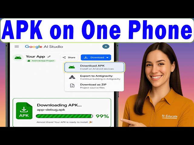 How to Download APK from Google AI Studio (Android App on Phone)