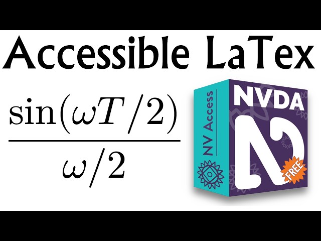 Documentos LaTeX accesibles con MathML (con lector de pantalla NVDA en Mac, ya que VoiceOver falla).