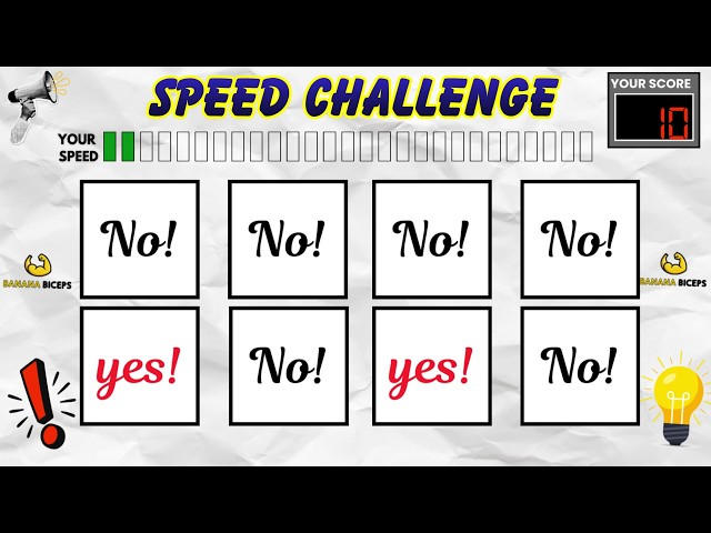 Slow to Fast Say The Word On Beat Speed Challenge 47 | SPEED EDITION | Fast Rhythm