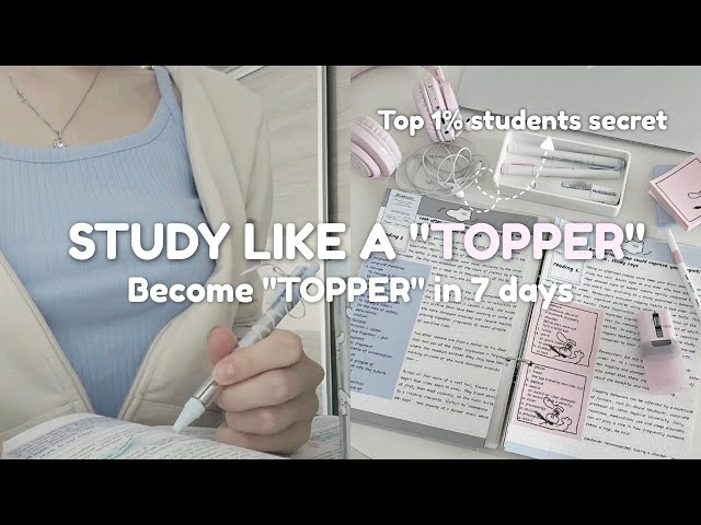 How Top 1% Students Actually Study ( Topper Study Secrets Nobody Tells You! ) ✨🧠