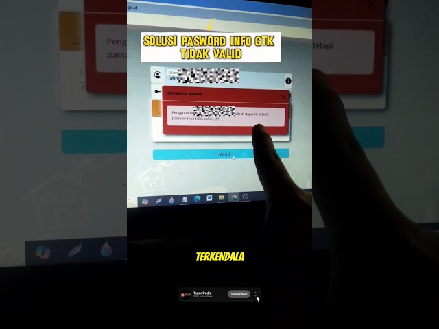 SOLUTION ‼️‼️gtk info password is invalid 2025#gtkinfo #shortvideo #tutorial #dapodik