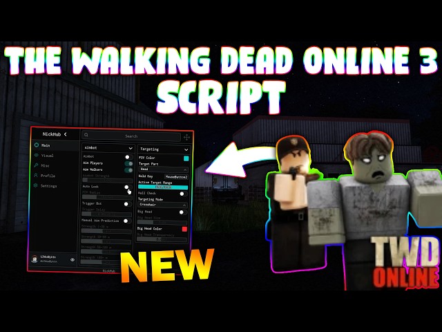 *NEW* The Walking Dead Online 3 Script (PASTEBIN 2026) (ESP , TRIGGER BOT, AIM BOT )