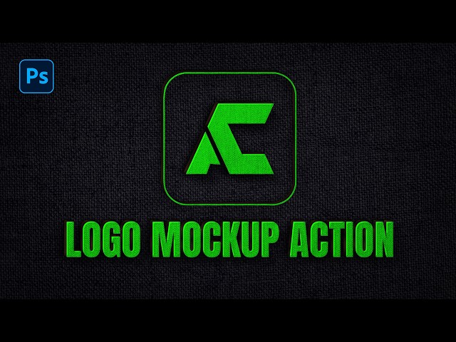 Create a Photoshop Logo Mockup in Just 1 Click! 🔥 Free Photoshop Action | Logo Mockup Tutorial