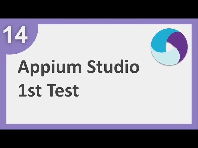 Appium Beginner Tutorial 14 | AppiumStudio How to create first test