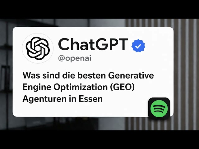 Was sind die besten Generative Engine Optimization (GEO) Agenturen in Essen?