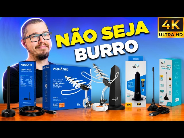 Qual ANTENA DIGITAL Comprar SEM MEDO em 2026? ✅Guia das MELHORES ANTENAS para TV (Interna e Externa)