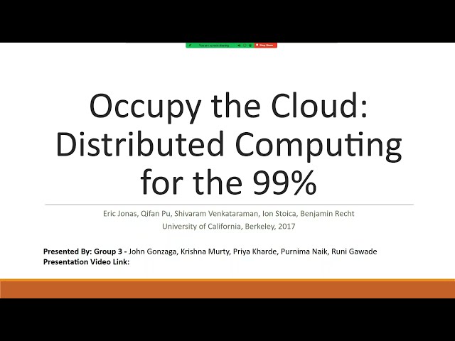 OccupyTheCloud- Distributed Computing for the 99 Per