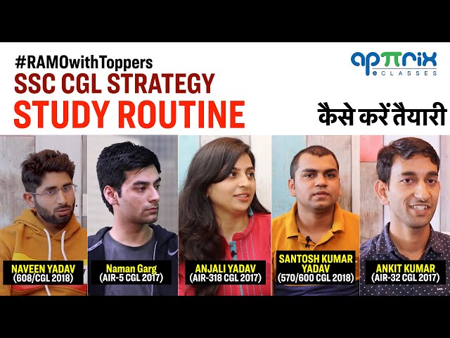 What should be your STUDY ROUTINE (SSC CGL EXAM) #RaMowithToppers