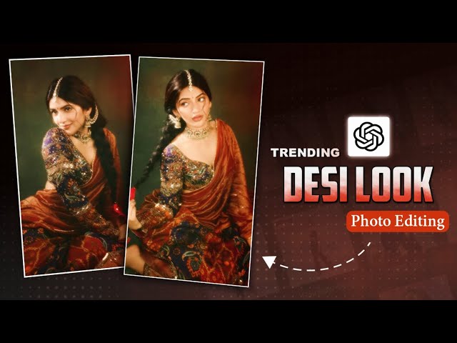 Sreeleela Desi Look Photo Editing Prompt | Instagram Viral ChatGPT Photo Editing - Ghaus Editz