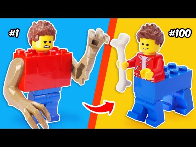 LEGO HACKS: I Made LEGO Minifigures Swap Bodies with Animals | FUNZ Bricks