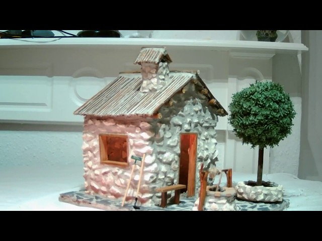 How to Build  MINI HOUSE   Rustic Countryside  Stone House (Start to Finish)