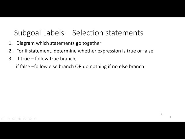 Selection - If Statements (Java)