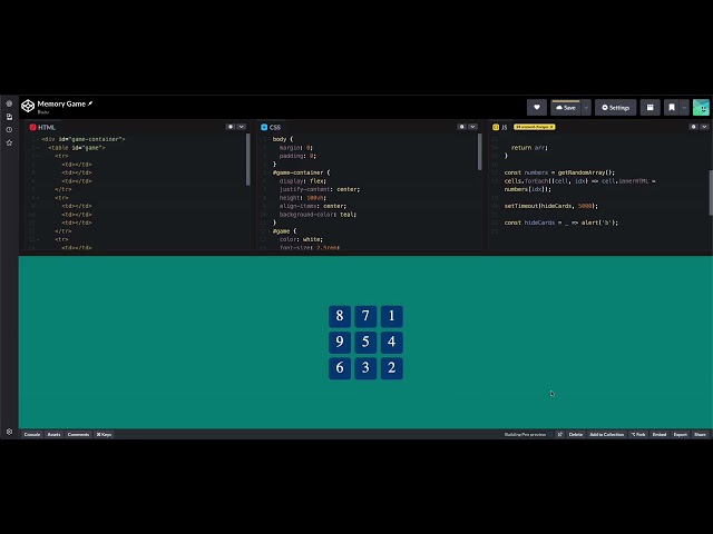 Unscripted JavaScript: Building a Memory Game - Part 2