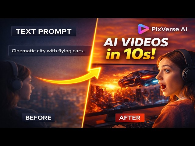 Generate Professional AI Videos with One Prompt: PixVerse Tutorial