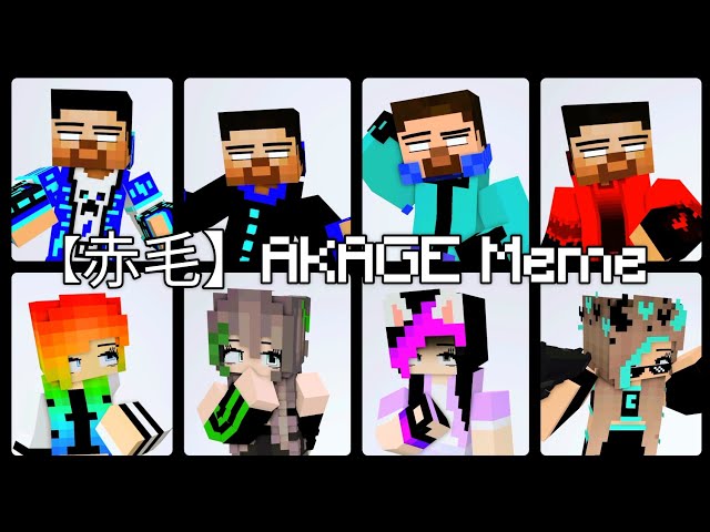 【赤毛】 AKAGE meme | Minecraft Animation | Prisma 3D | Animation Collab