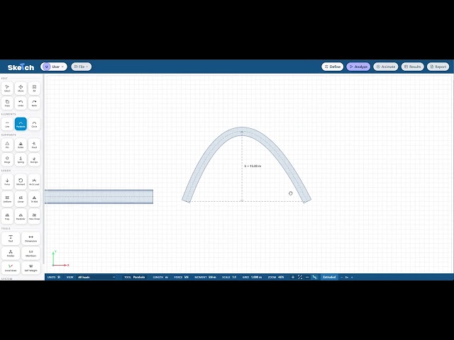 01 Mastering Member Drawing in Sketch 2D Structural Analysis Software