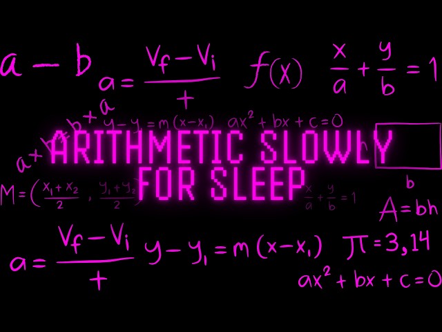 Explaining Everything About Arithmetic To Help You Rest
