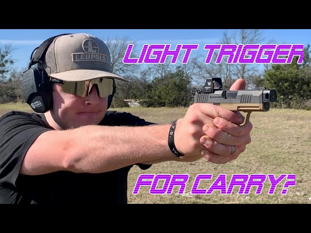 Should you put a Light Trigger in your Carry Gun?