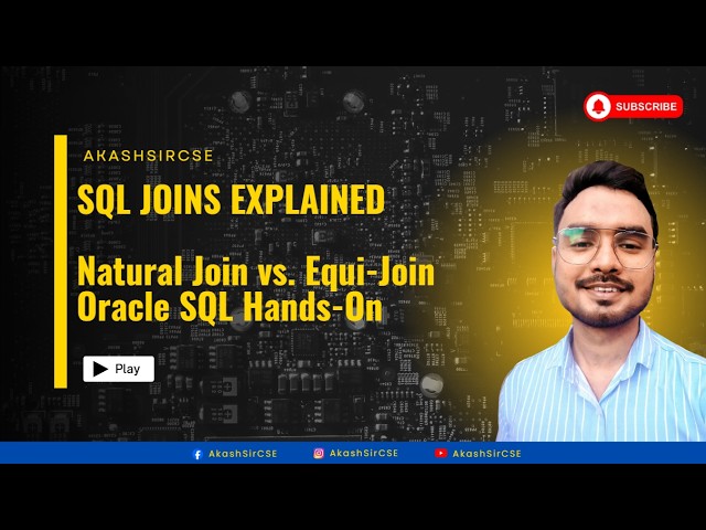 DBMS Joins Tutorial: Natural Join vs Equi Join in Oracle SQL (With Hands-on Demo) | Master SQL Joins