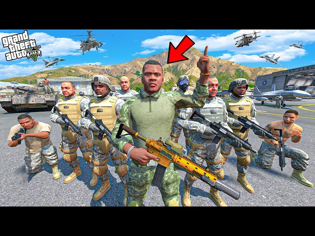 Franklin’s INSANE First Day in the Army of Los Santos! 💥🪖 (GTA 5) | SHINCHAN and CHOP