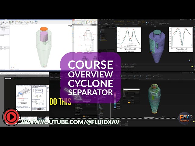 Cyclone Separator CFD Tutorial in ANSYS Fluent | Course Overview & Workflow
